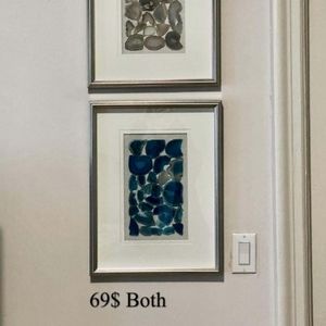 Agate Framed Shadowbox hanging wall decor